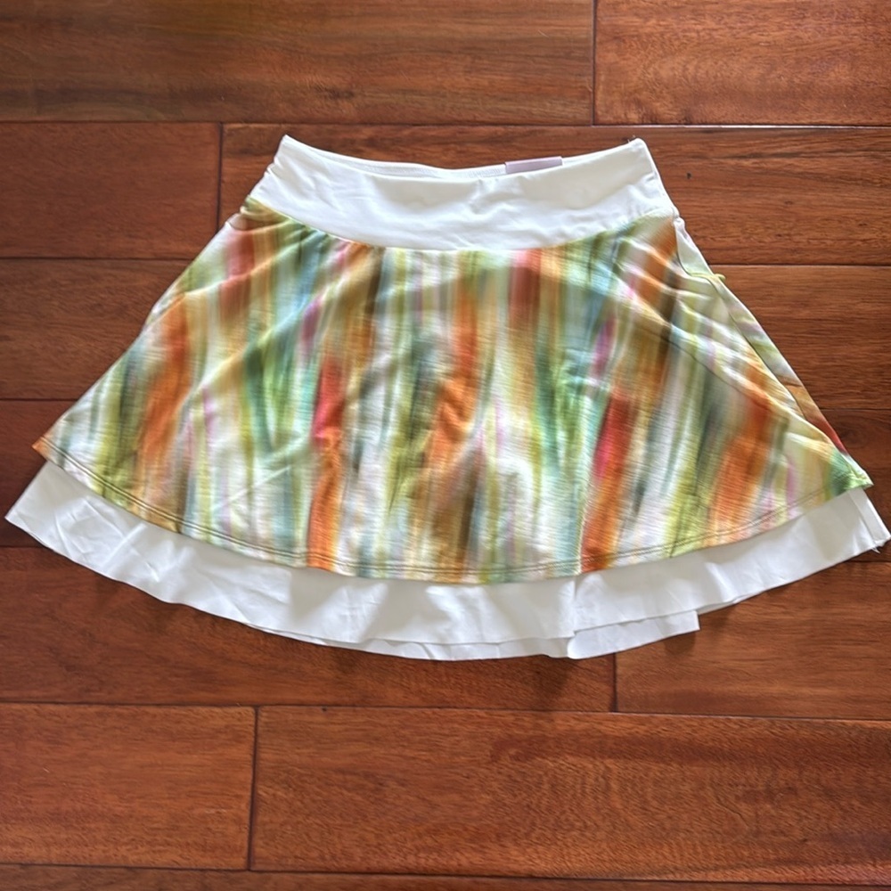 NWT Calia Double Layer Mesh Skort 15 inch in length Size Small